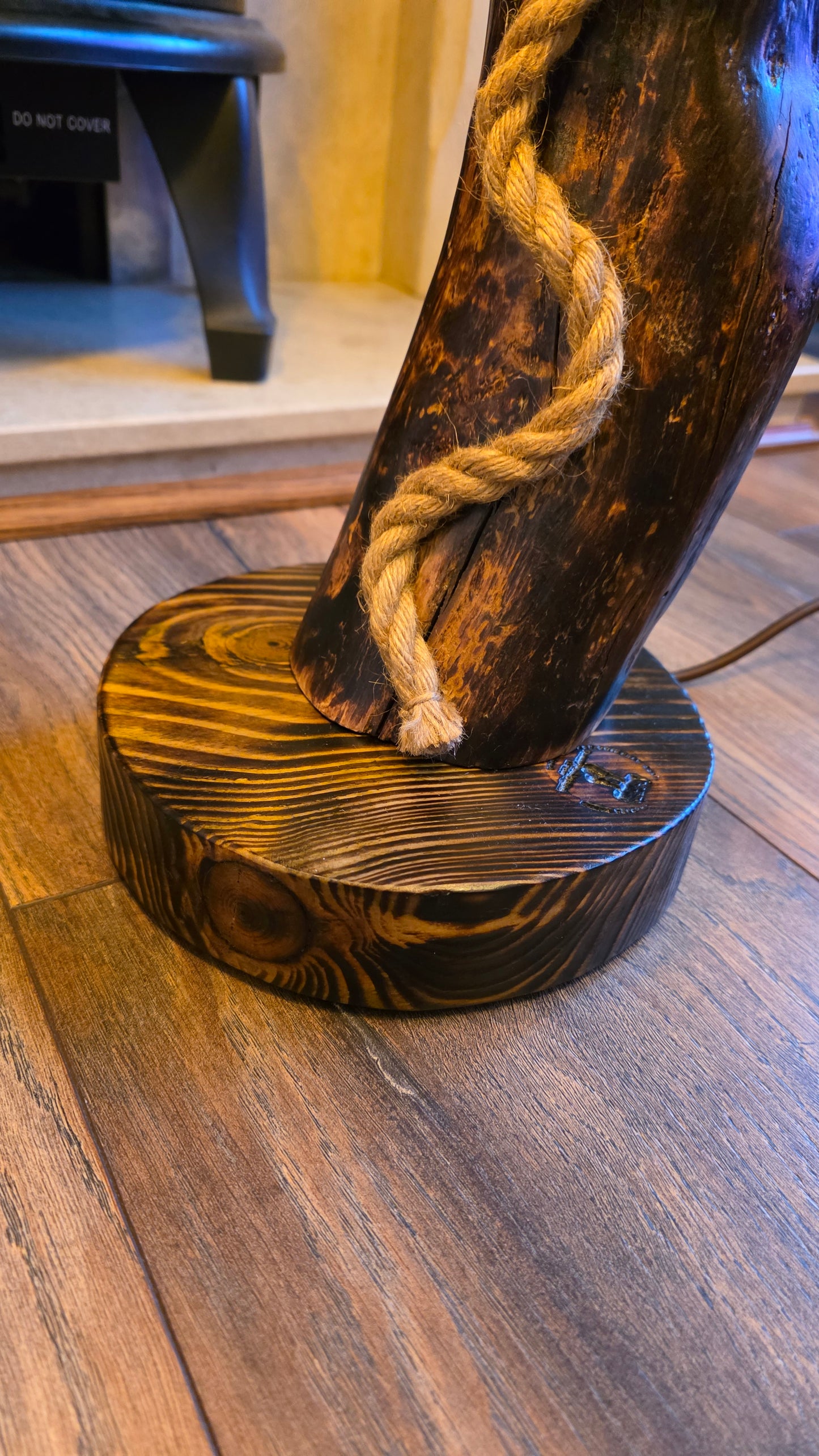 Music Collection – Rustic Wooden Lamp Handmade