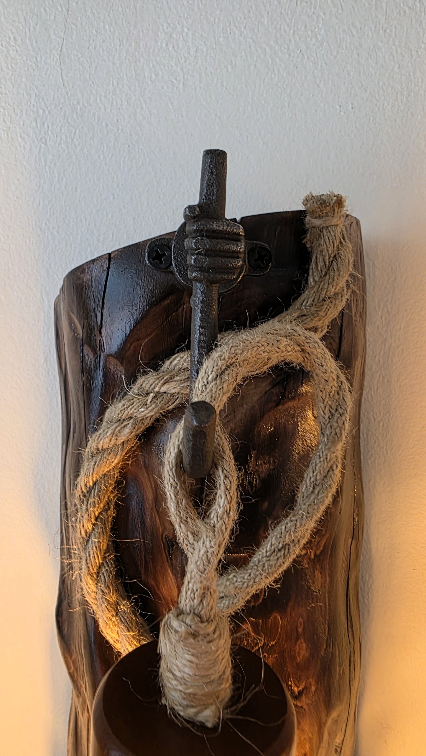 Rustic Heart Wall Sconces – Handmade Wooden Plug-In Wall Lamp Set of 2 ❤️🪵✨