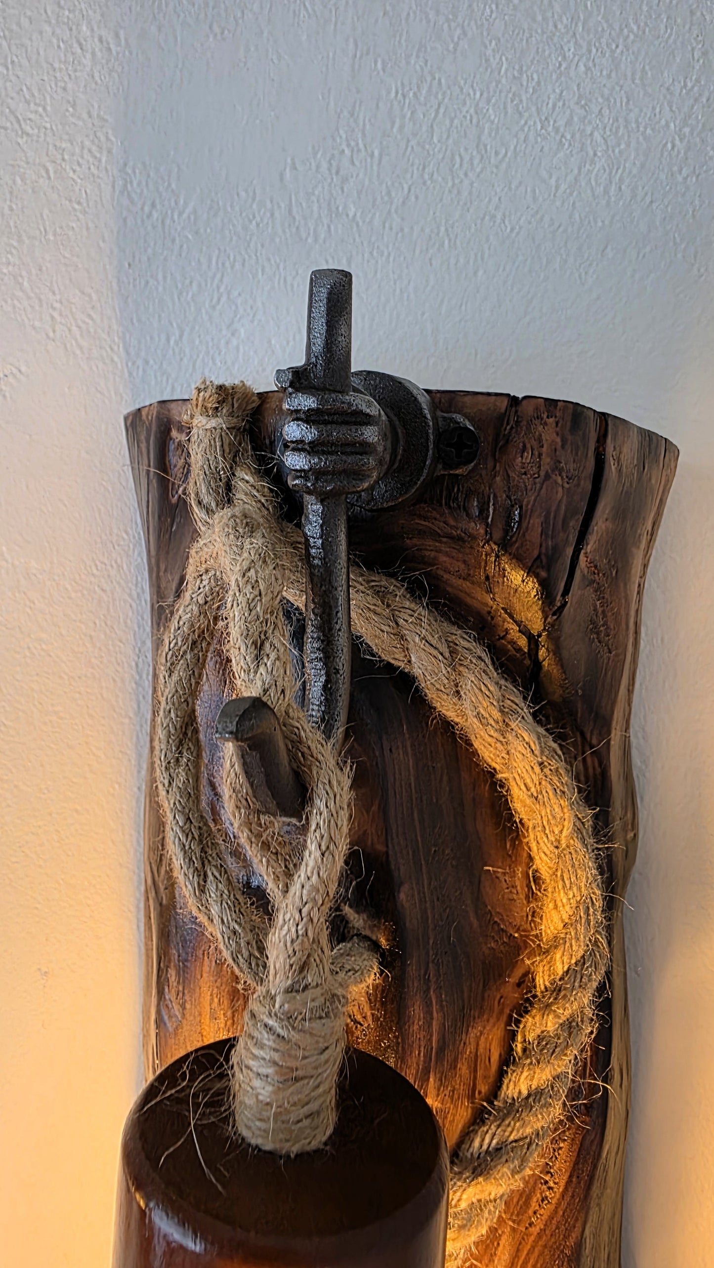 Rustic Heart Wall Sconces – Handmade Wooden Plug-In Wall Lamp Set of 2 ❤️🪵✨