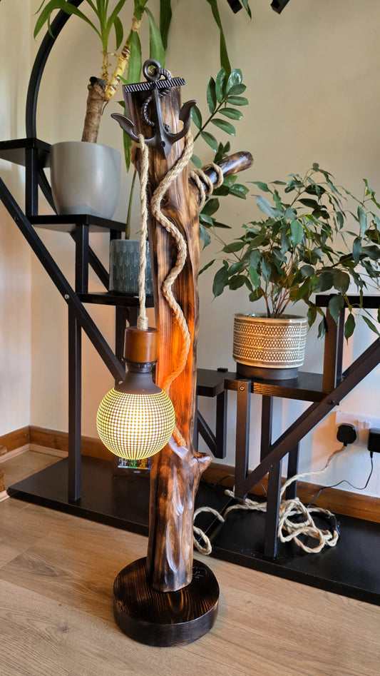 Rustic Anchor Floor Lamp ⚓