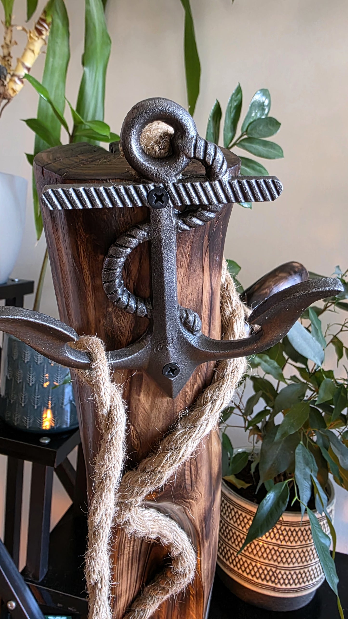 Rustic Anchor Floor Lamp ⚓