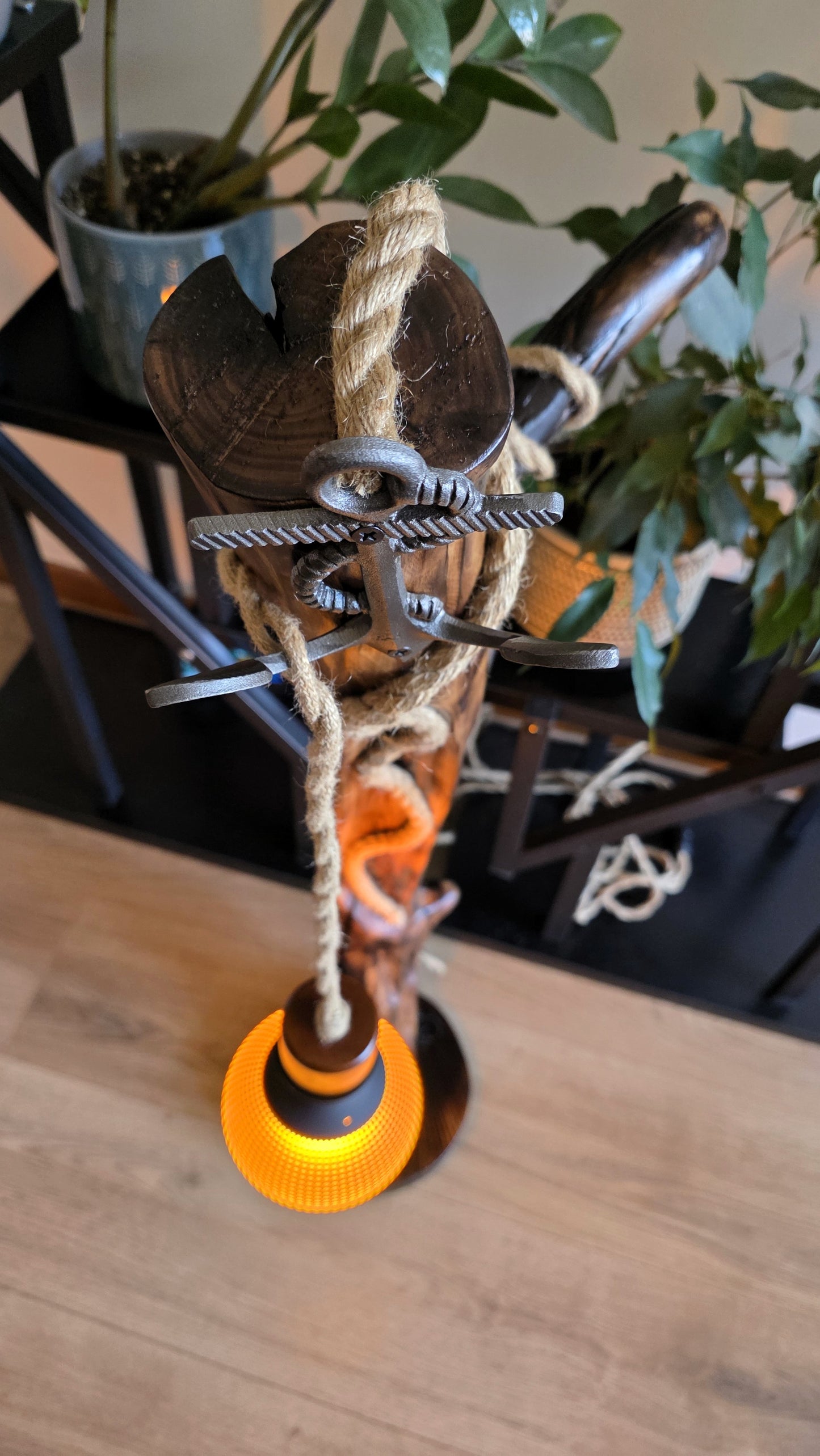 Rustic Anchor Floor Lamp ⚓