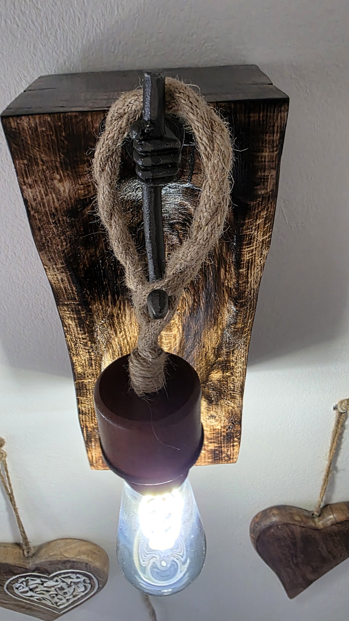Handcrafted Beech Wood Wall Sconces – Set of 2 🪵✨