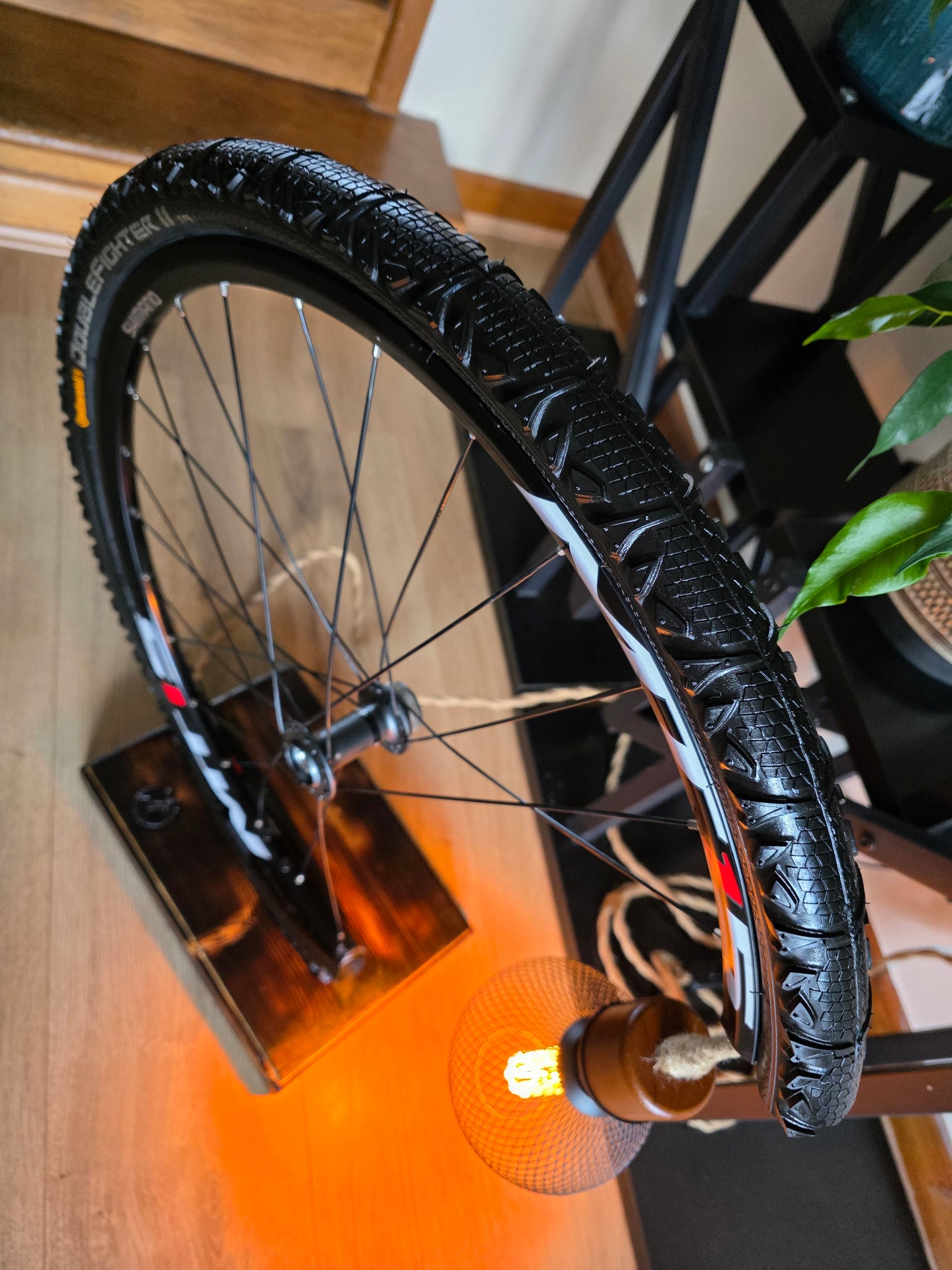 Upcycled Bicycle Wheel Floor Lamp – Handmade Industrial Lighting