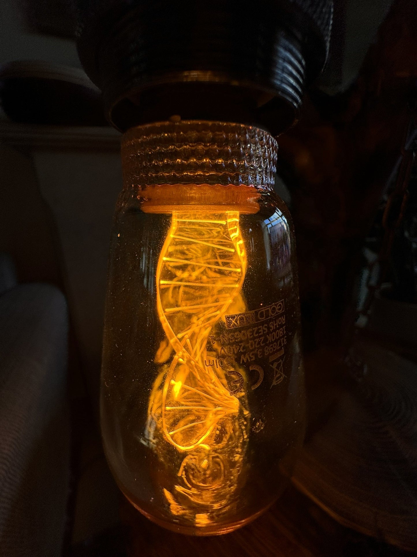 unique handmade wooden lamp