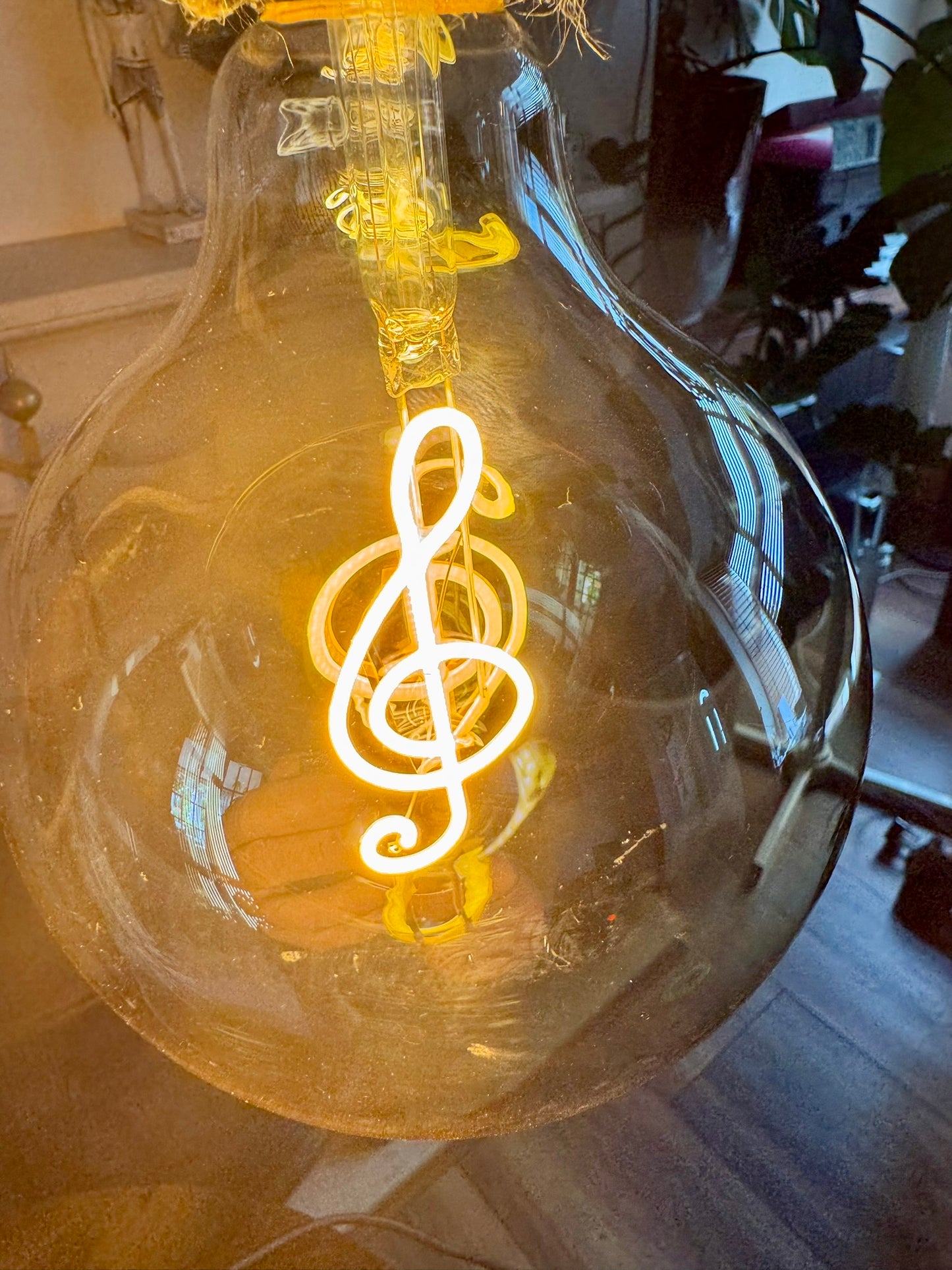 handcrafted wooden lamp