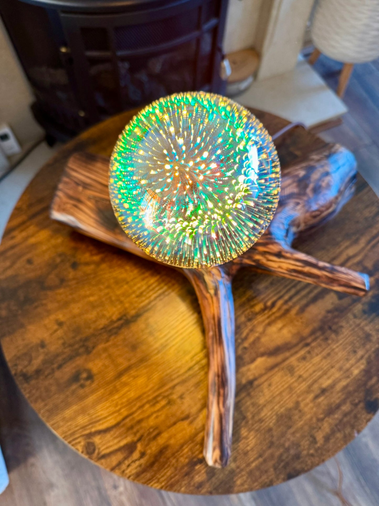 Handmade Wooden Lamp – Natural Rustic Elegance