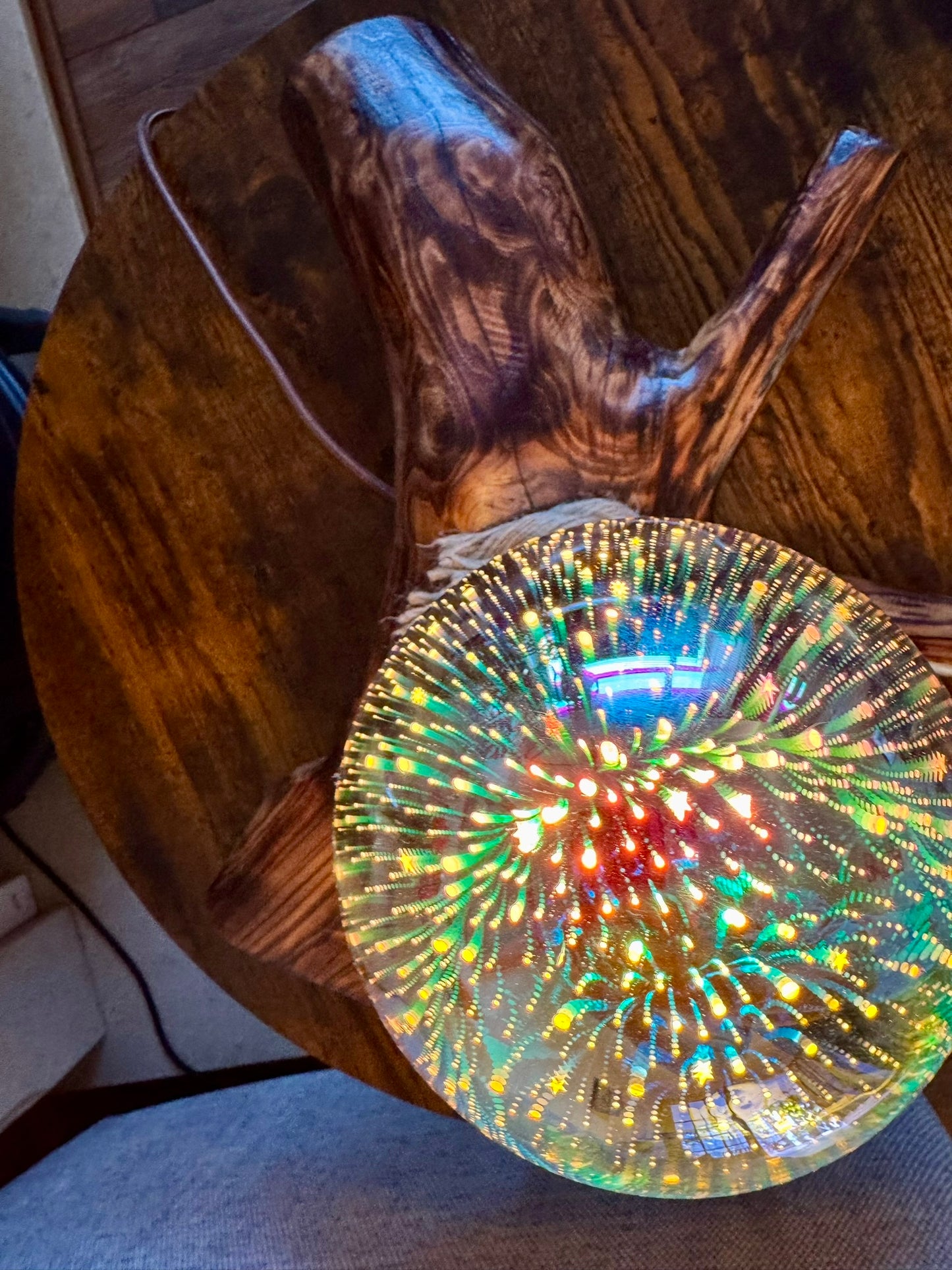 Handmade Wooden Lamp – Natural Rustic Elegance